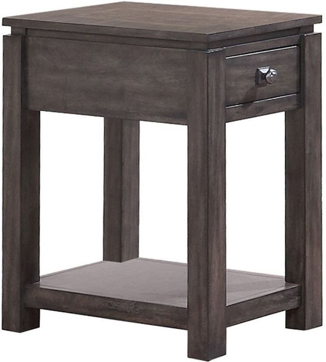 Winners Only® Hartford Warm Gray Side Table-0