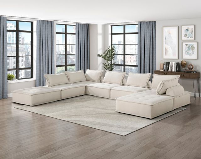 Homelegance® Inman 7-Piece Beige Modular Sectional-1
