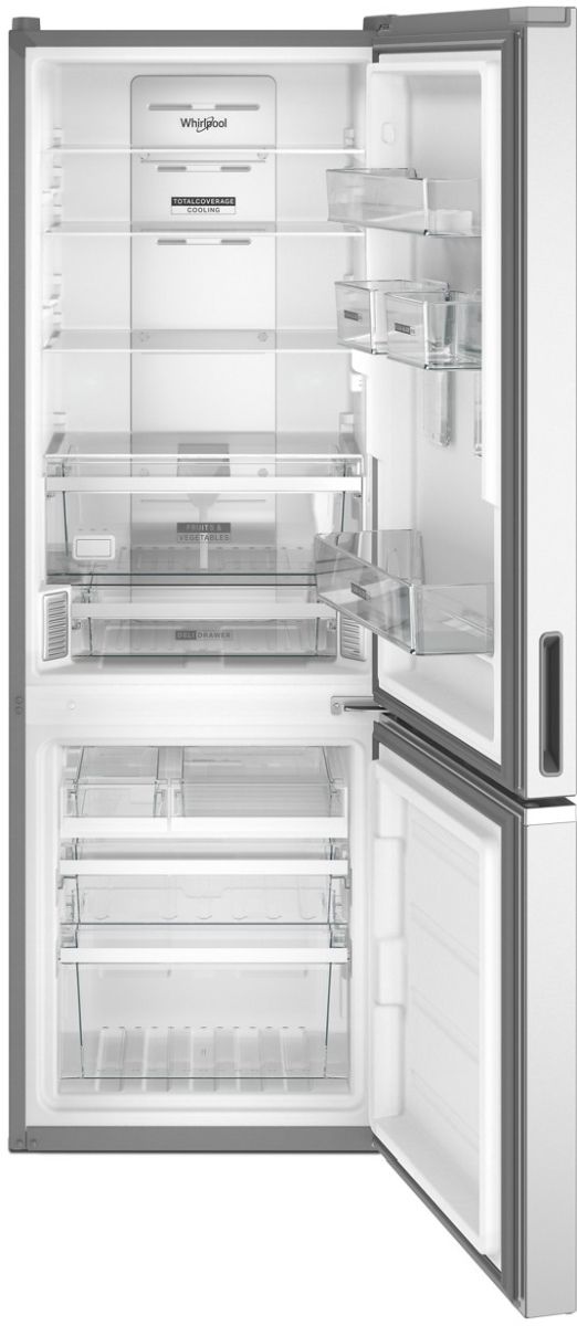 Whirlpool® 24" 13.0 Cu. Ft. Fingerprint Resistant Stainless Steel Counter Depth Bottom Freezer Refrigerator-1