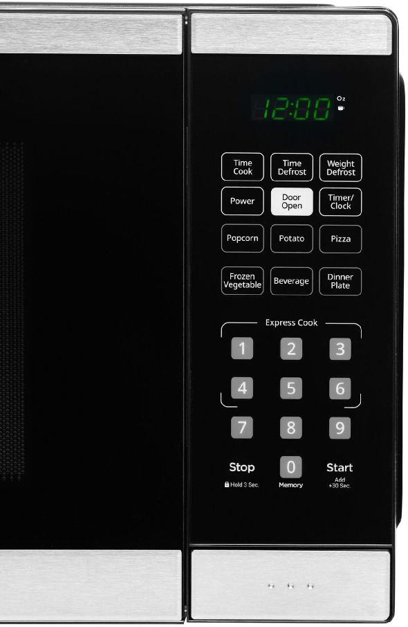Danby® 0.9 Cu. Ft. Black and Stainless Steel Countertop Microwave-7