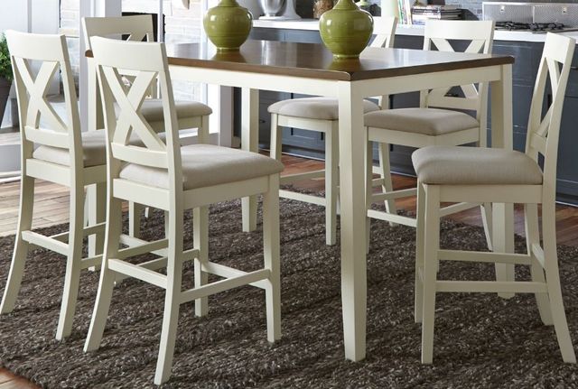 Liberty Furniture Thornton 5-Piece Two-Tone Gathering Table Set-0