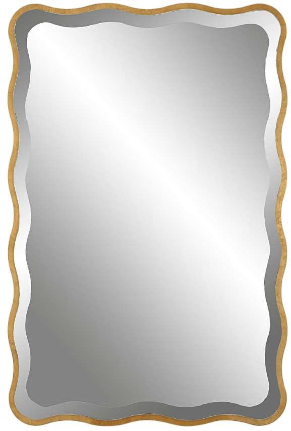 Uttermost® Aneta Gold Scalloped Mirror-0