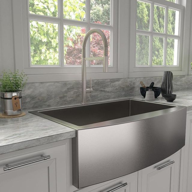 ZLINE Incline Brushed Nickel Pull Down Single Handle Kitchen Faucet-2