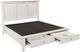 aspenhome® Cambridge White King Panel Storage Bed-3
