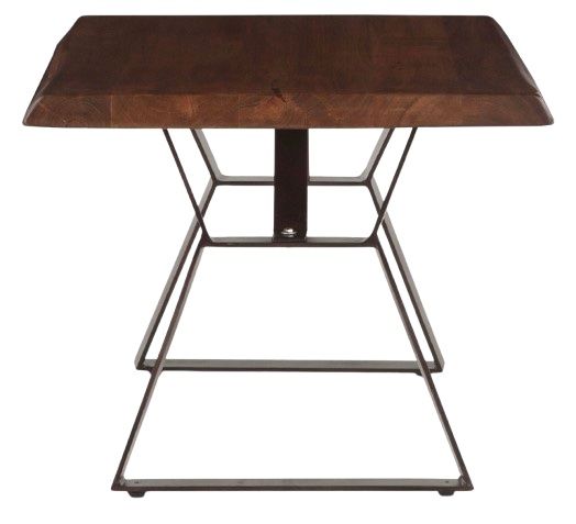 Home Trends & Design London Loft Walnut Side Table-2