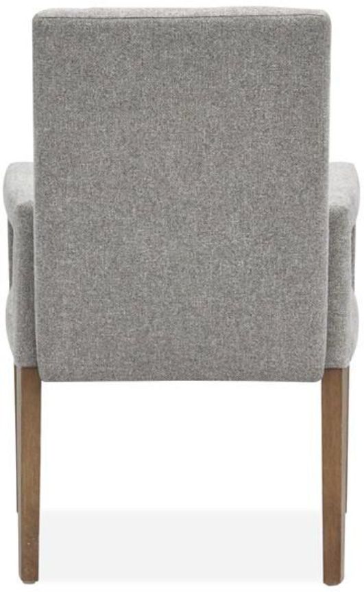 Magnussen Home® Lindon Belgian Wheat/Gray Dining Arm Chair with Upholstered Seat & Back-3