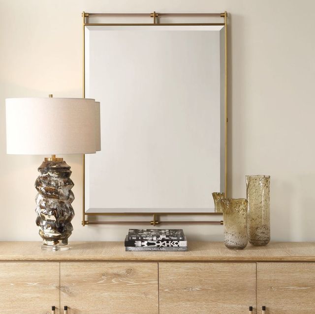 Uttermost® Ripoll Antique Brass Mirror-1
