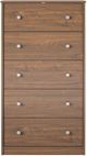 Ameriwood Home Ellwyn Saint Walnut 5 Drawer Dresser-1