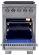 Kucht Professional KFX Series 24" Stainless Steel Pro Style Natural Gas Range with True Simmer Burners-4