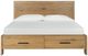 Magnussen Home® Davenport Rustic Caramel California King Panel Storage Bed-2
