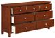 Homelegance® Rowe Dark Cherry Dresser-3