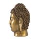 A & B Home Bronze Buddha Head Statue-3