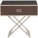 Fairfield® Libby Langdon Carlson Sheer Dove End Table with Champagne Base-2