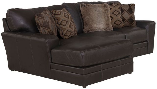 Jackson Furniture Denali 2-Piece Chocolate Left-Arm Facing Loveseat Sectional and Chaise