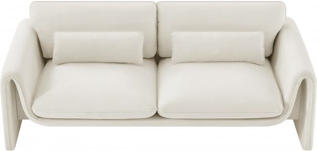Meridian Furniture Sloan Cream Velvet Sofa-4