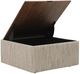 Palliser® Furniture Customizable Harlo Large Square Storage Ottoman with Wood Table-3