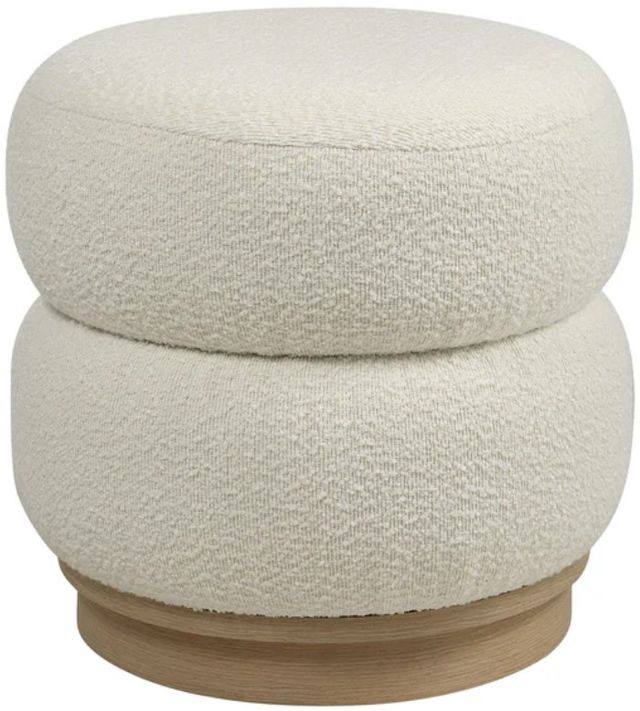 Renwil® Miele Ivory Ottoman-0
