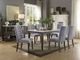 ACME Furniture Merel White Marble Top Dining Table with Gray Oak Base-1