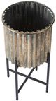 A & B Home Bronze Iron Plant Stand-2