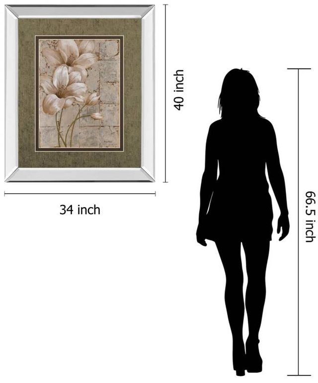 Classy Art Lilies on Silver I by Vivian Flasch Wall Art-2