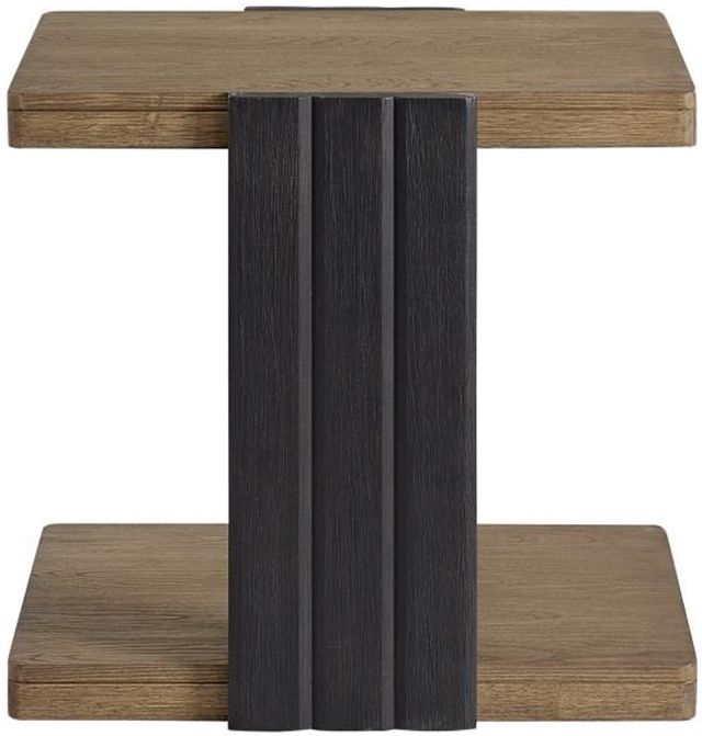 Bernards Elure Peppercorn Channel Chairside Table -2