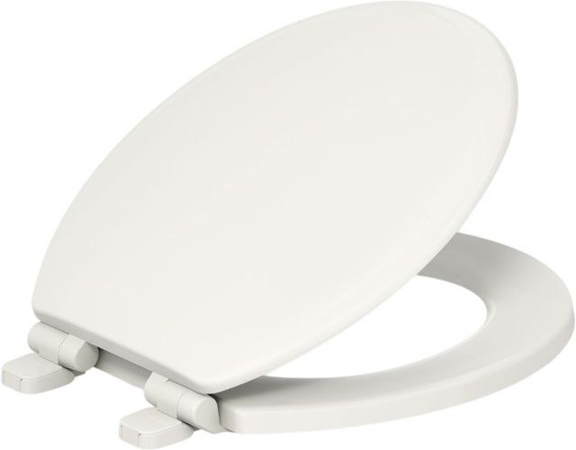 KOHLER® Ridgewood® Biscuit Quiet-Close™ Round-Front Toilet Seat-1