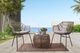 Furniture of America® Livana 4-Piece Black/Natural Fabric/Rattan/Steel Outdoor Chair Set-1