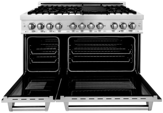 ZLINE 48" Stainless Steel Pro Style Dual Fuel Range-1