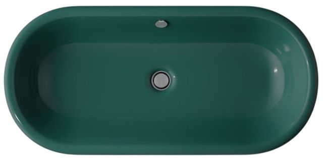 Kohler Iron Plains® Teal 33" Oval Drop-In/Undermount/Vessel Bathroom Sink-1