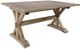 Jofran Inc. Carlyle Crossing 6-Piece Brown Trestle Dining Table Set-1