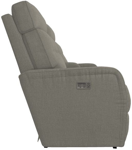 La-Z-Boy® Baron Flint Power Wall Reclining Loveseat with Console, Headrest and Lumbar-3
