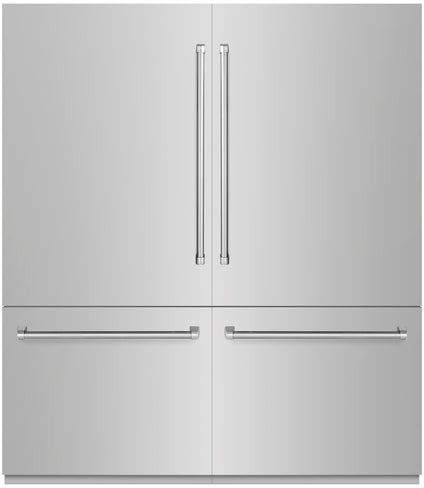 ZLINE 72" 39.6 Cu. Ft. Stainless Steel Built In French Door Refrigerator-0