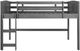 Donco Kids Louver Antique Gray Youth Twin Loft Bed-3