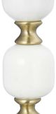 A & B Home Gold/White 15" Pillar Candle Holder-4