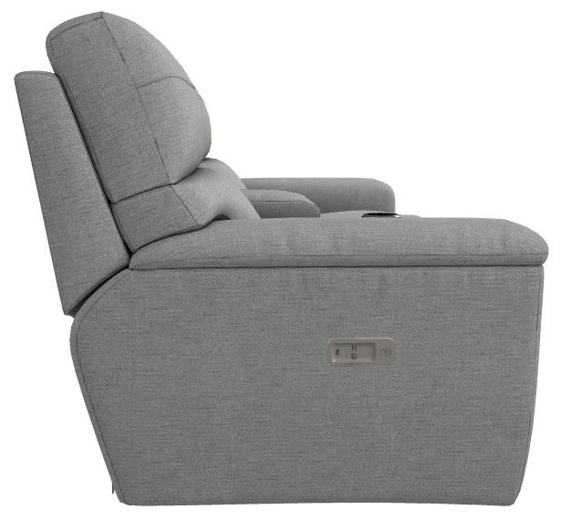 La-Z-Boy® Ava Oyster Power Reclining Loveseat with Console and Headrest-2