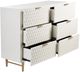 Stylecraft Cream Textured Gold/White Cabinet-2