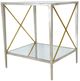 Zeugma Imports® Silver Side Table-1