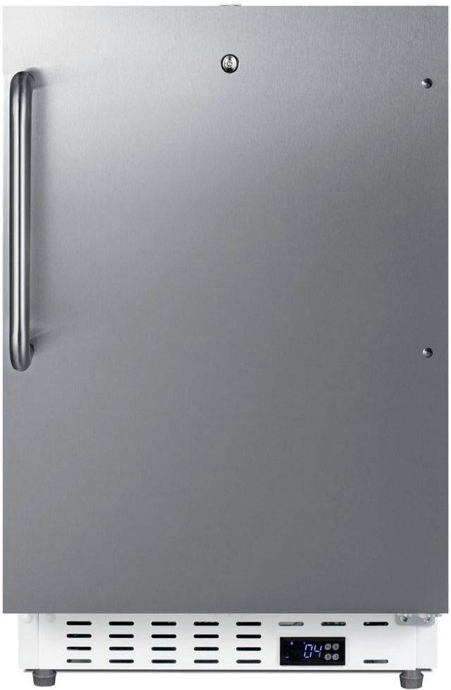 Summit® Commercial 3.3 Cu. Ft. Stainless Steel Commercial Refrigerator -0