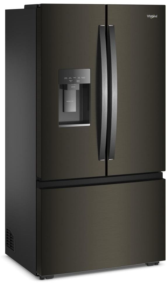 Whirlpool® 36" 23.4 Cu. Ft. Black Stainless Finish Counter Depth French Door Refrigerator with Nugget Ice-2