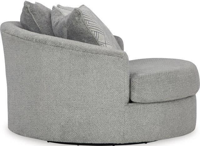 Signature Design by Ashley® Casselbury Cement Oversized Swivel Accent Chair-3