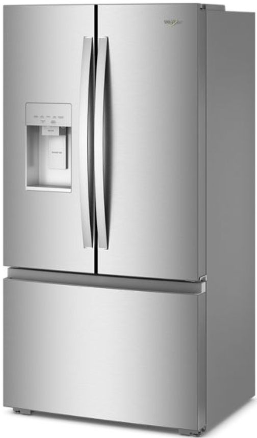 Whirlpool® 36” 23.4 Cu. Ft. Fingerprint Resistant Stainless Steel Counter Depth French Door Refrigerator with Nugget Ice-1