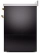 Ilve® Nostalgie II Series 30" Glossy Black Pro Style Induction Range-4