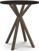 Amisco Customizable Asterisk 36" Round Birch Bar Table with Metal Stand-0