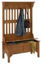 homestyles® General Line Warm Oak Hall Tree with Bench-1