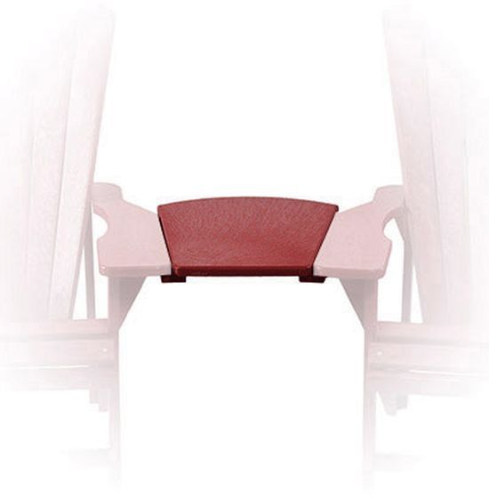 C.R. Plastics Burgundy Arm Table-0