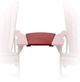 C.R. Plastics Burgundy Arm Table-0
