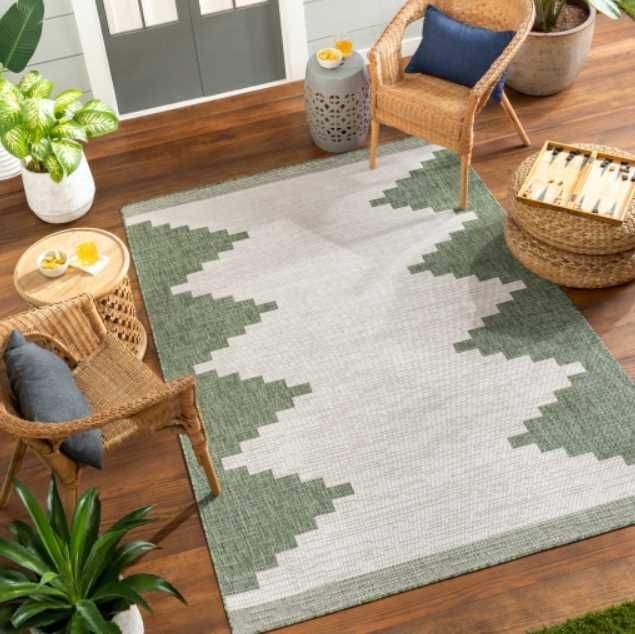 Surya Eagean Gray/Green 4'x6' Area Rug-4
