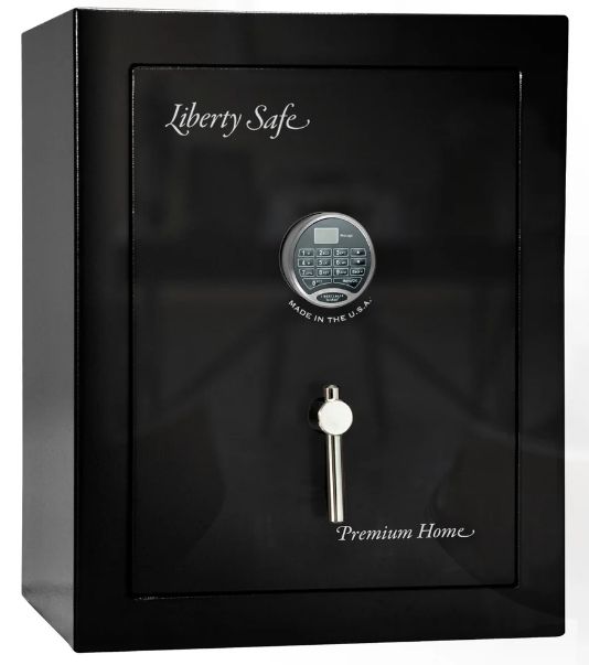 Liberty Safe Premium Home Black Gloss 08 Chrome Gun Safe-0