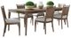 Liberty Furniture Hickory Grove 7-Piece Elliston Oatmeal/Heirloom Brown Rectangular Dining Table Set-0