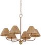 Forty West Rosalie Brown/Gold Chandelier-0